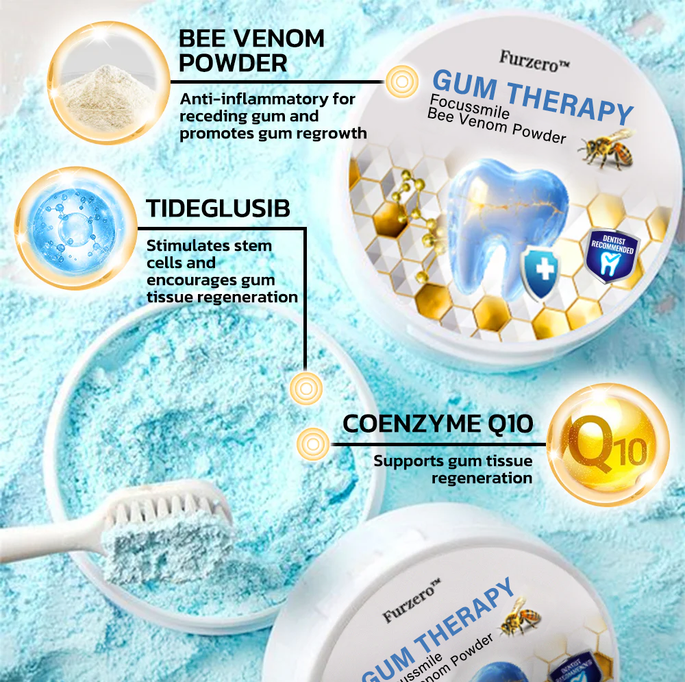⭐️Furzero® Focussmile bee venom treatment powder for oral use🦷
